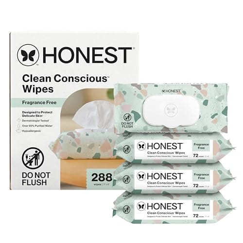 The Honest Company Sensitive Wipes, Unscented